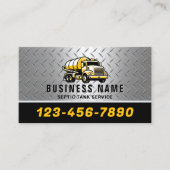 Professionele septische en pompservice visitekaartje (Voorkant)