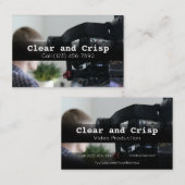 Professionele services voor videoproductie visitekaartje (Voorkant / Achterkant)