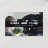 Professionele services voor videoproductie visitekaartje (Voorkant)