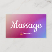 Professionele Sjablonen QR Code Massagetherapeut Visitekaartje (Achterkant)