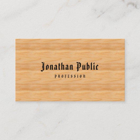 Professionele Sjabloon Classic Amerikaans Tekst Ho Visitekaartje (Voorkant)