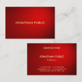 Professionele Sjabloon Elegant Red Damask Gold-tek Visitekaartje (Voorkant / Achterkant)