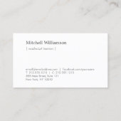 Professionele Skeleton Key Logo Realtor Visitekaartje (Achterkant)