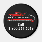 Professionele sleepvrachtwagenservice magneet (Voorkant)