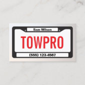 Professionele sleepvrachtwagenservice visitekaartje (Voorkant)