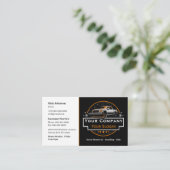 Professionele sneeuwverwijdering, sneeuwploegbedri visitekaartje (Staand voorkant)