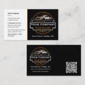 Professionele sneeuwverwijdering, sneeuwploegbedri visitekaartje (Voorkant / Achterkant)