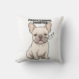 Professionele Snurker Grappig Frans Bulldog Ontwer Kussen