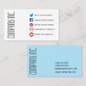 Professionele sociale media visitekaartje (Voorkant / Achterkant)