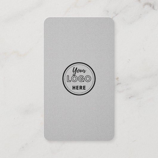 Professionele sociale media Website Modern Grey Visitekaartje (Achterkant)