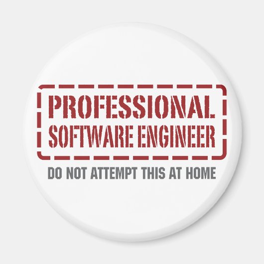 Professionele software engineer magneet (Voorkant)