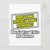 Professionele spraak-taal patholoog...grap briefkaart (Voorkant)