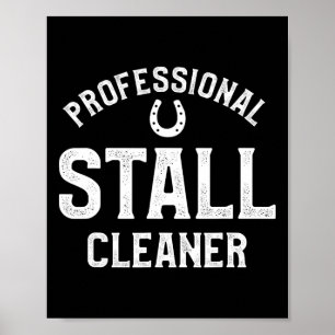 Professionele stalreiniger Paardrijden Aanvraag Poster