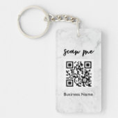 Professionele standaard QR-code Uw Logo Sleutelhan Sleutelhanger (Voorkant)