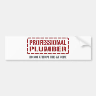 Professionele stekker bumpersticker