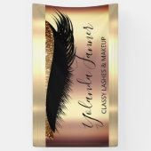Professionele stijlkunstenaar Eyelash Unieke moder Spandoek (Verticaal)