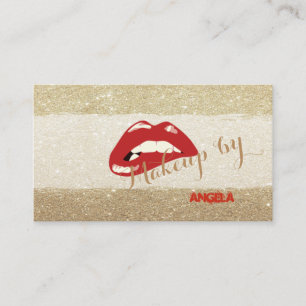 Professionele, stijlvolle, stijlvolle lips visitekaartje