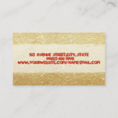 Professionele, stijlvolle, stijlvolle lips visitekaartje (Achterkant)