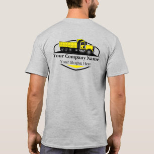 Professionele stortwagen transportbedrijf t-shirt