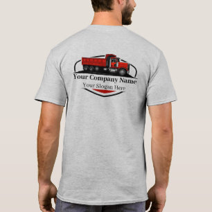 Professionele stortwagen transportbedrijf t-shirt
