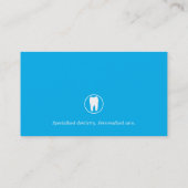 Professionele tandarts | Deep Blue Visitekaartje (Achterkant)