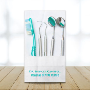 Professionele tandheelkundige kantoorbenodigdheden visitekaartje