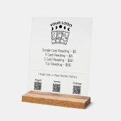 Professionele Tarot Reader Business Logo prijslijs Acryl Bord (Hoek)