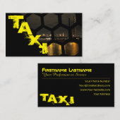 Professionele taxichauffeur en transporteur visitekaartje (Voorkant / Achterkant)