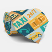 Professionele taxichauffeur Iconic Ontworpen Stropdas (Opgerold)