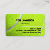 Professionele Tennis Coach Witte Visitekaartje (Achterkant)