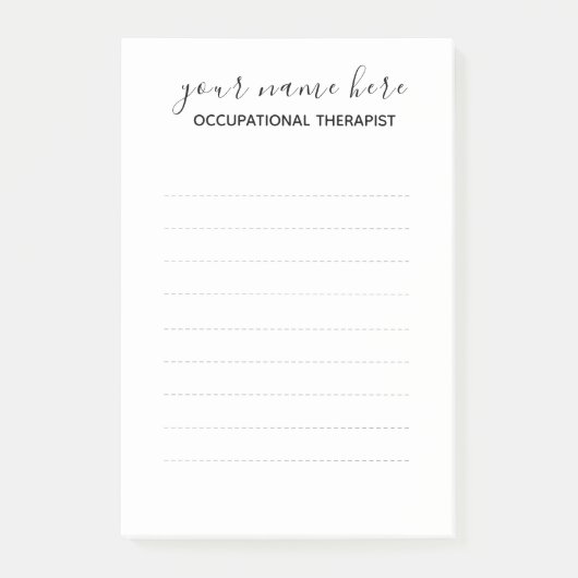 Professionele therapeutische Post It Notes - Large (Voorkant)