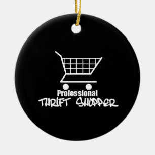 Professionele Thrift Shopper Keramisch Ornament