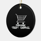 Professionele Thrift Shopper Keramisch Ornament (Links)