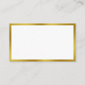 Professionele titel Contactgegevens Wit Goud QR-co Visitekaartje (Achterkant)