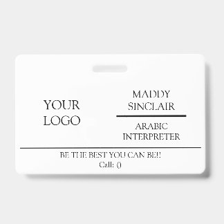 PROFESSIONELE TOLK-ID-BADGE BADGE