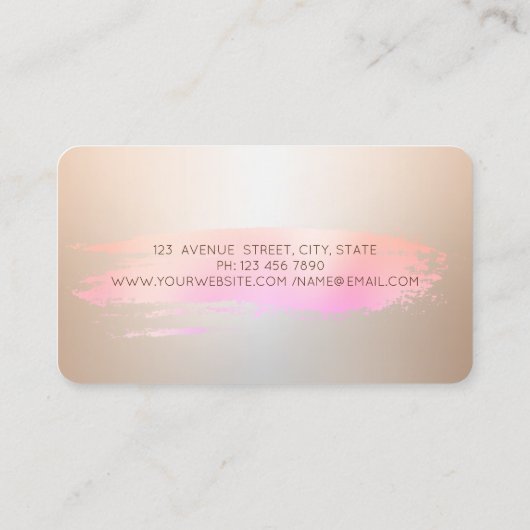 Professionele tools voor penseelbakkerij in pensee visitekaartje (Achterkant)