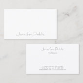 Professionele Trendy Elegant Eenvoudige Sjabloon M Visitekaartje (Voorkant / Achterkant)