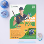 Professionele tuindiensten, landschapsarchitectuur flyer (Enkel)