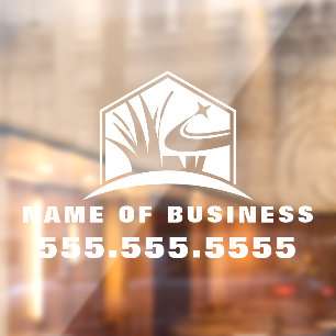 Professionele Tuinieren Lawn Care Landscaping Raamsticker