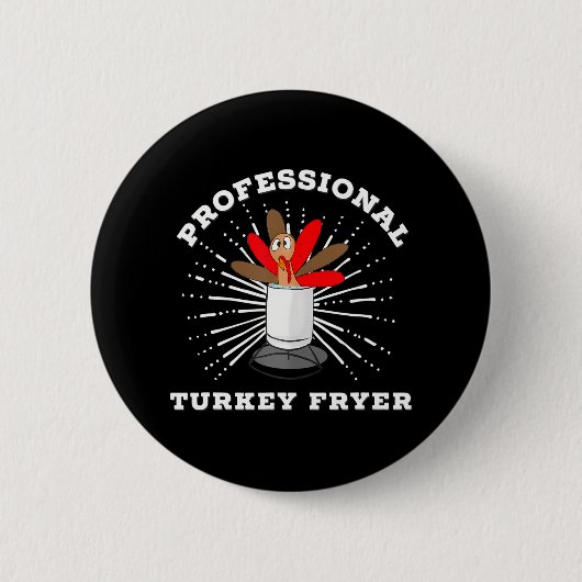 Professionele Turkije Friteuse Kampioen Ronde Button 5,7 Cm (Voorkant)