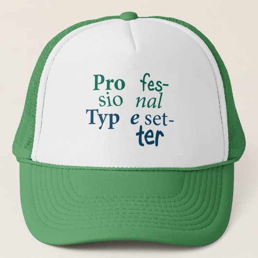 Professionele tyfoon — Trucker Hat Pet (Voorkant)