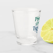 Professionele Typesetter Shot Glass Shot Glas (Links)
