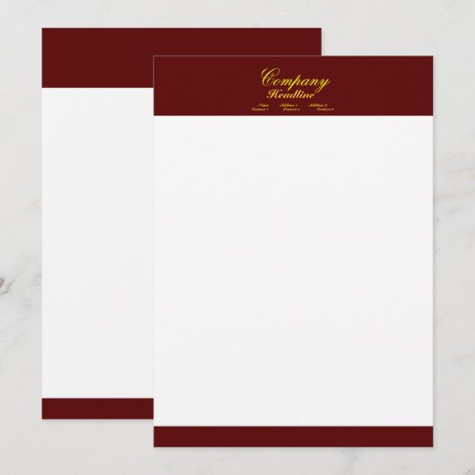 Professionele uitnodiging (Voorkant / Achterkant)