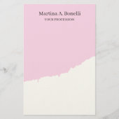 Professionele Unieke Elegante Plain Eenvoudige Spe Briefpapier (Voorkant)