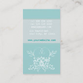 Professionele unieke witte met de hand getekende F Visitekaartje (Achterkant)