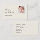 Professionele UNISEX (FOTO INSERT) - Visitekaartje (Voorkant / Achterkant)