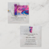 Professionele verfservice vierkante visitekaartje (Voorkant / Achterkant)