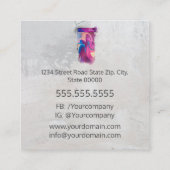 Professionele verfservice vierkante visitekaartje (Achterkant)