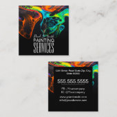 Professionele verfservice vierkante visitekaartje (Voorkant / Achterkant)