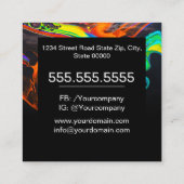 Professionele verfservice vierkante visitekaartje (Achterkant)